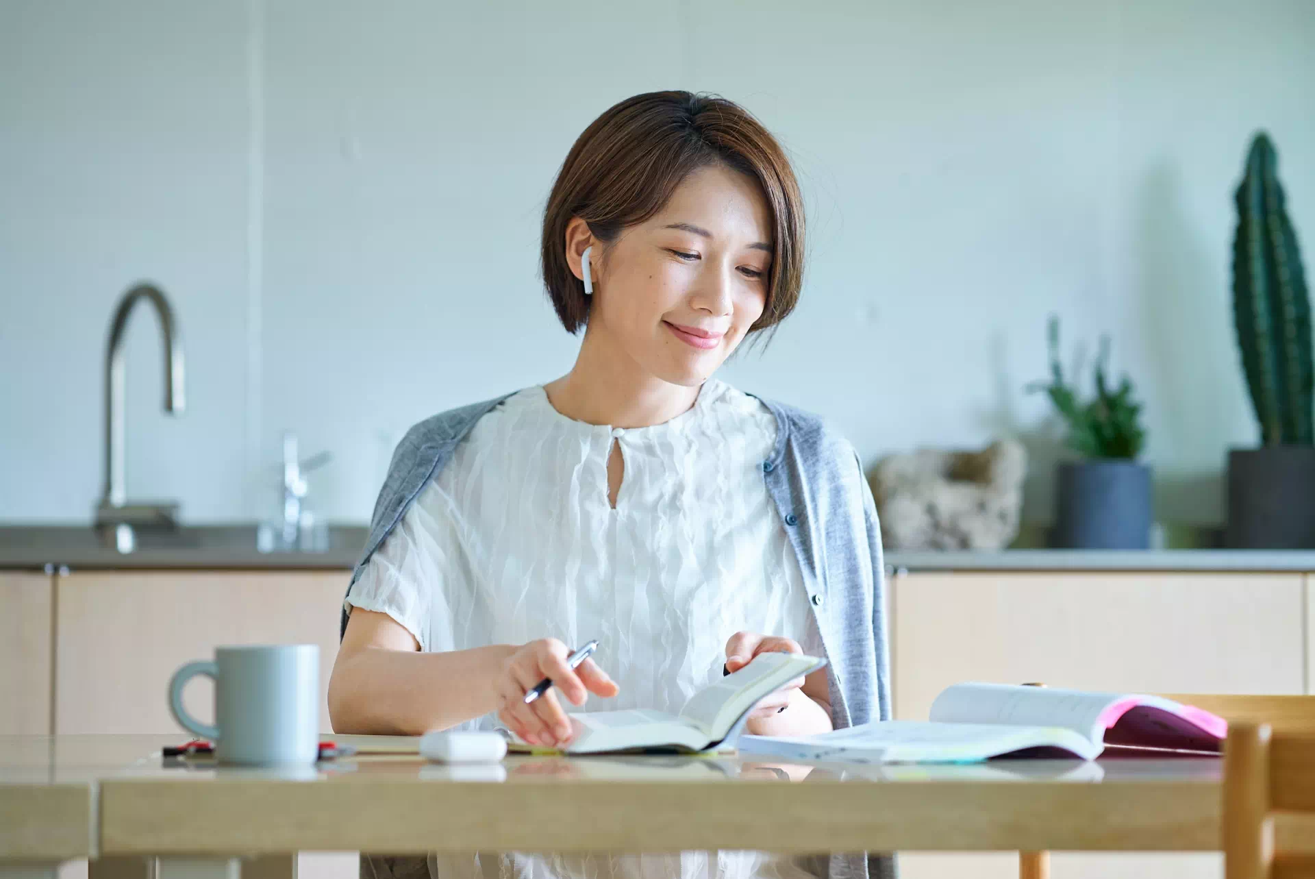 就労支援B型事業所Beスポーツで在宅ワークに励む女性